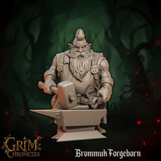 Grim Chronicles - Dark Dwarf Miniatures Set - 35mm