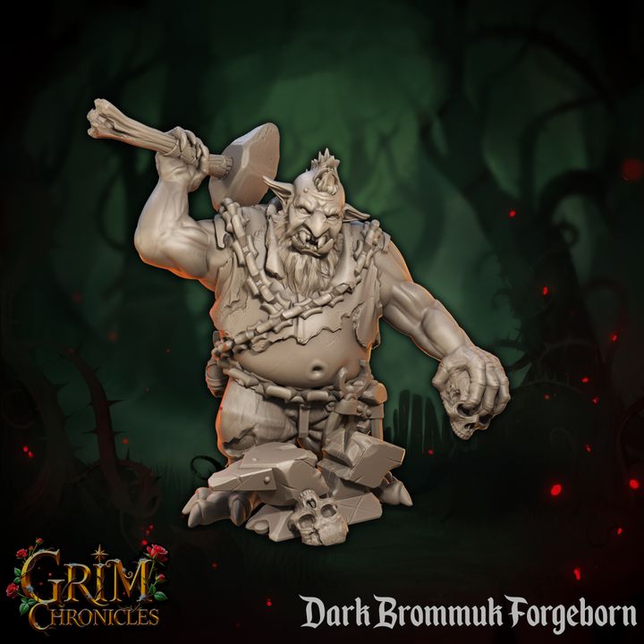Grim Chronicles - Dark Dwarf Miniatures Set - 35mm