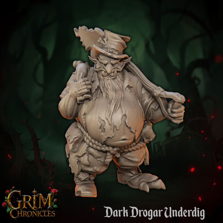 Grim Chronicles - Dark Dwarf Miniatures Set - 35mm