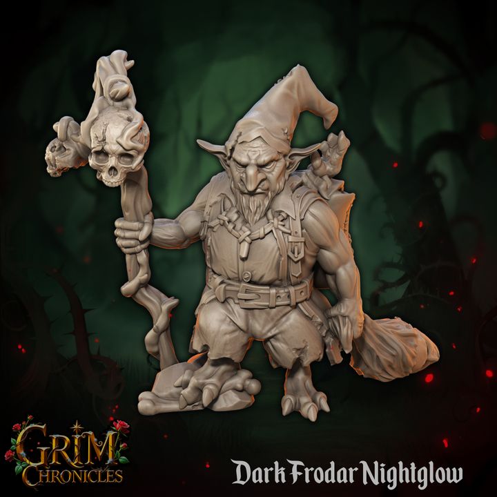 Grim Chronicles - Dark Dwarf Miniatures Set - 35mm
