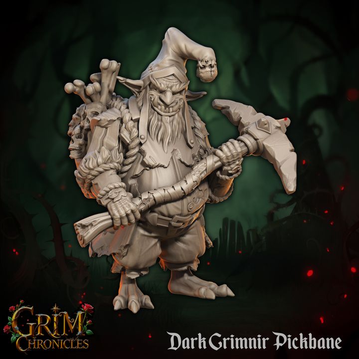 Grim Chronicles - Dark Dwarf Miniatures Set - 35mm