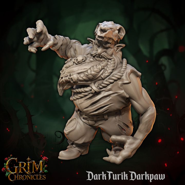 Grim Chronicles - Dark Dwarf Miniatures Set - 35mm